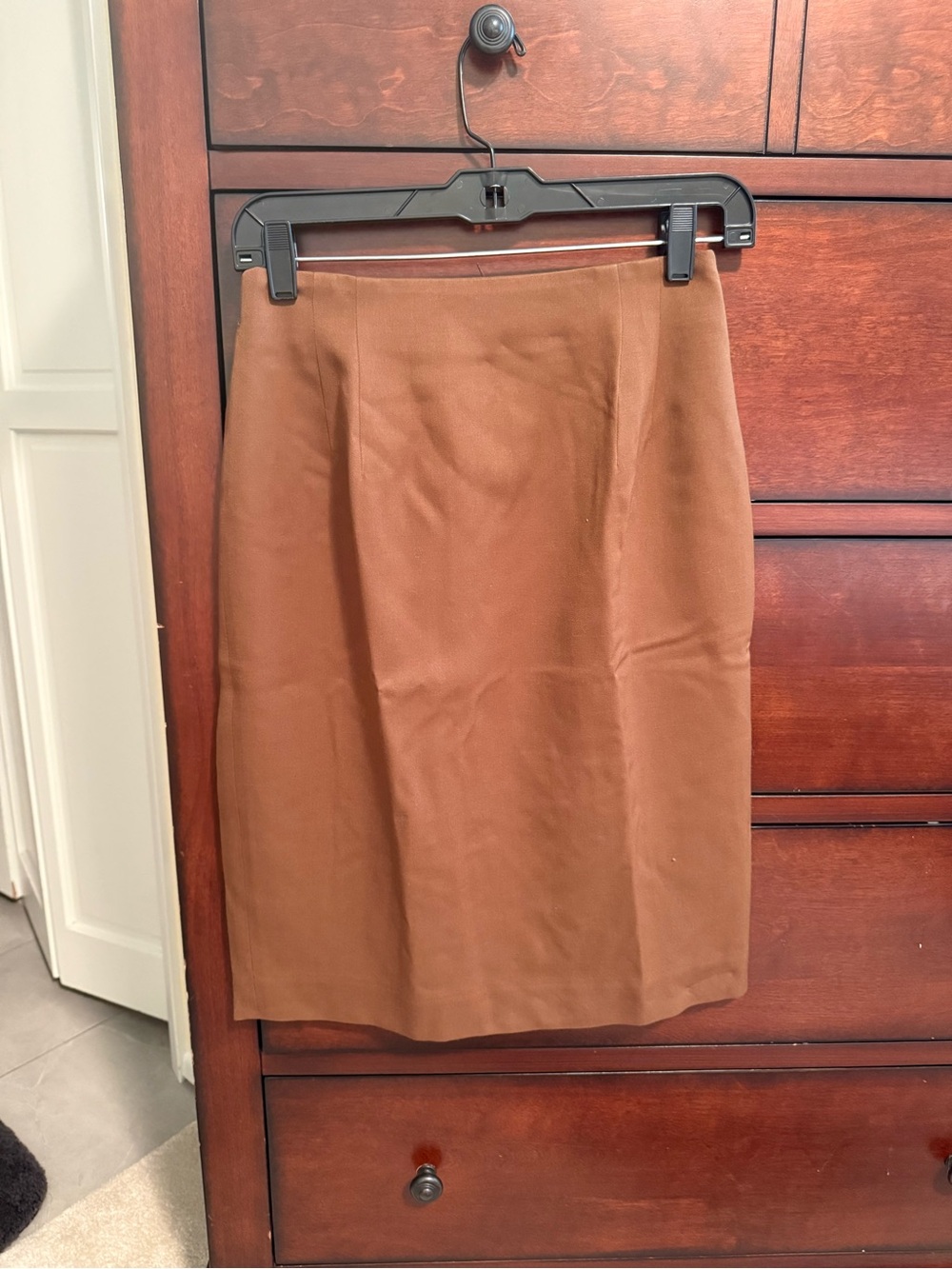 Classiques Entier Brown Tailored Pencil Skirt